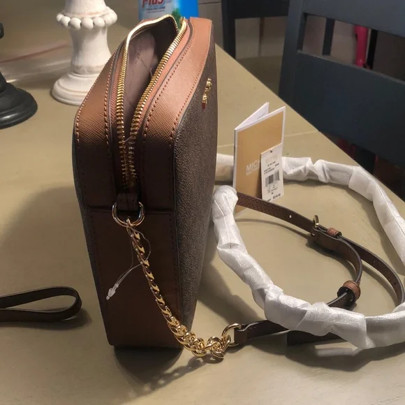 Michael Kors Brown and Tan Crossbody Bag - Picture 2 of 9